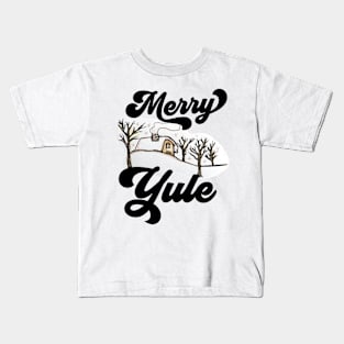 Merry Yule Snow Season Kids T-Shirt